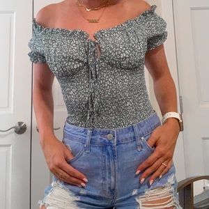 Off the shoulder bodysuit